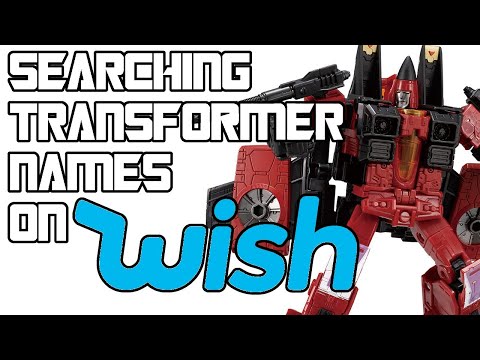 Searching Transformer Names on Wish.com