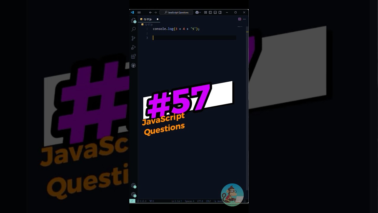 Q57 : JavaScript Questions Series #coding #webdevelopment #codingsimplifiedspace #javascripttutorial