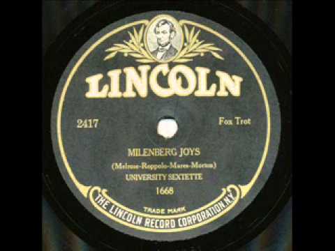 Varsity Eight (California Ramblers) Milenberg Joys, New York 1925