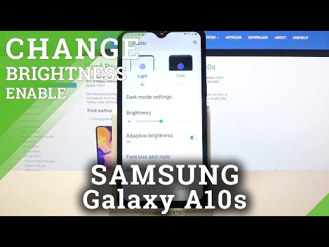 How to Turn On/Turn Off Auto Brightness in SAMSUNG Galaxy A10s – Adjust Display Settings