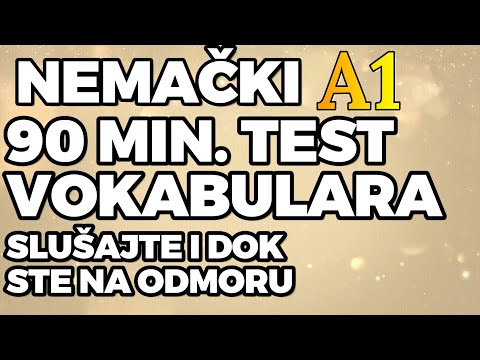 NEMAČKI 1000 REČI DA NAUČITE ILI OBNOVITE I PROVERITE KOLIKO IH ZNATE - SLUŠAJTE I PIŠITE SEBI POENE