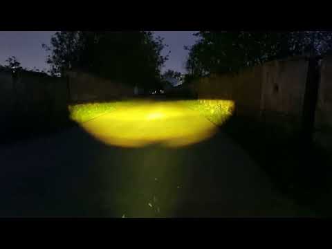 Фара врезная 30W - с ровной СТГ (белый- желтый) Samrai 0030SWY