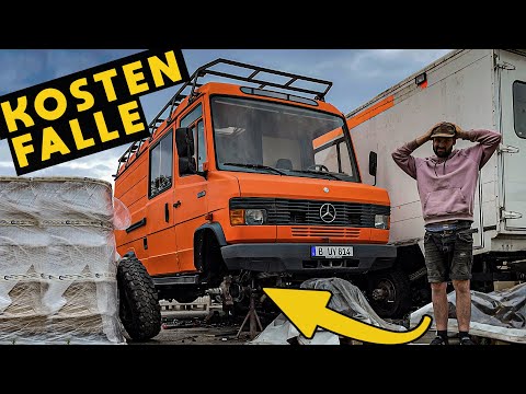 DER MERCEDES 814 4x4 WIRD ZUR  BELASTUNG !!