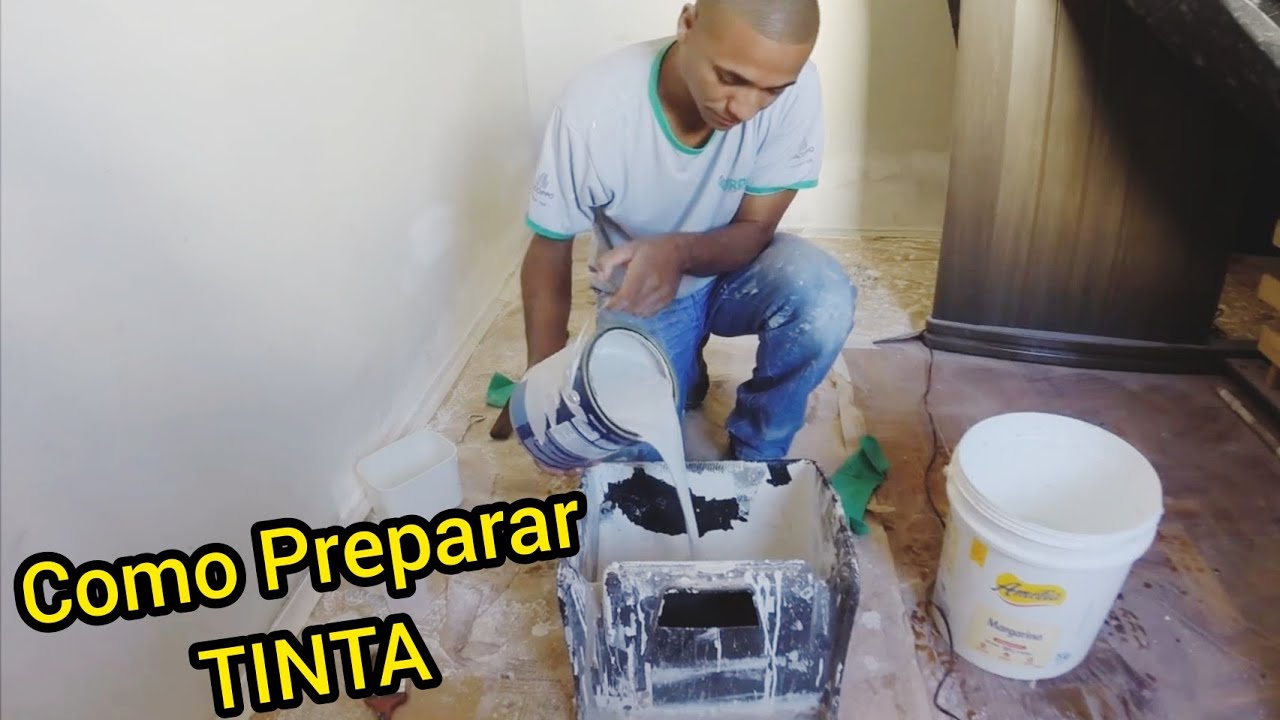 COMO DILUIR TINTA PARA PINTURA 👌 |#Paredepintada #Comopreparartinta #pintura