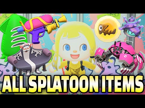 ALL 28 Splatoon Items in ACNH 3.0 & How To Get Them!