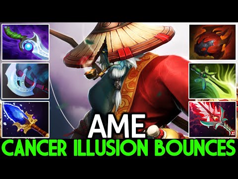 AME [Phantom Lancer] Cancer Illusion Bounces Meets Pro Morphling Dota 2