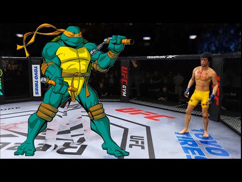 🔥  Bruce Lee vs. TMHT Ninja (Raphael) (EA Sports UFC 4)