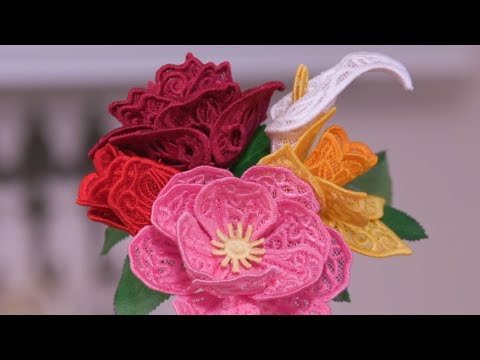 3D Freestanding Lace Flowers