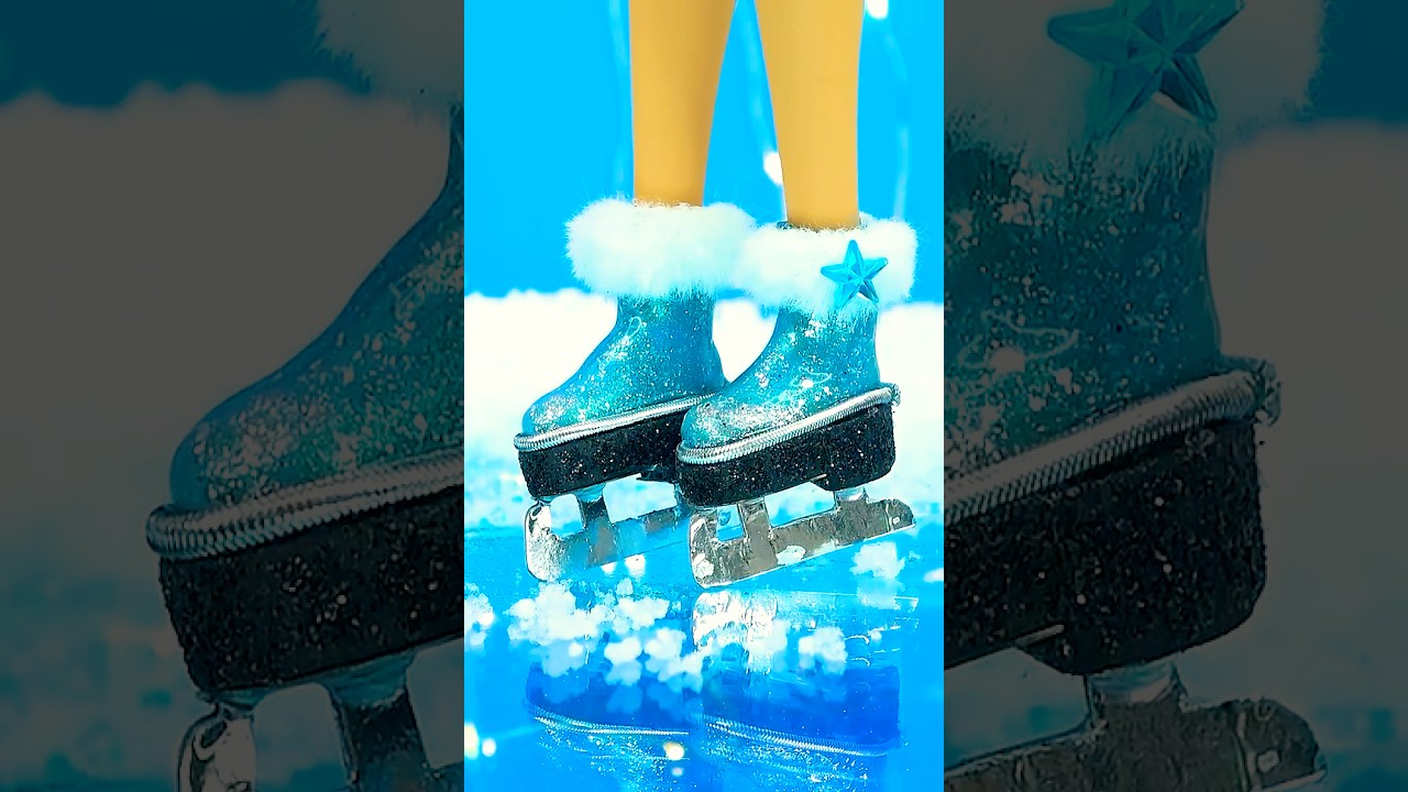 DIY Doll Ice Skates