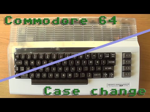 Changing C64C case, from white to transparent.