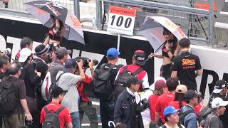 2024 SUPER GT Rd.3 SUZUKA #100 日南まみ 森脇梨々夏 スタンレー レースアンバサダー 決勝日ピットウォーク レースクイーン 4K
