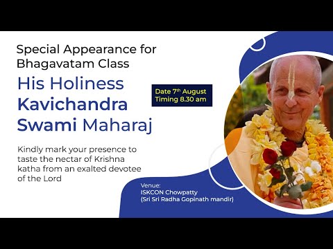 7th Aug 2022 | H.H. Kavichandra Swami Maharaj | Balancing material and spiritual life | ISKCON.