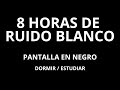 ruido blanco pantalla negro perfecto para dormir estudiar sin luz relajante