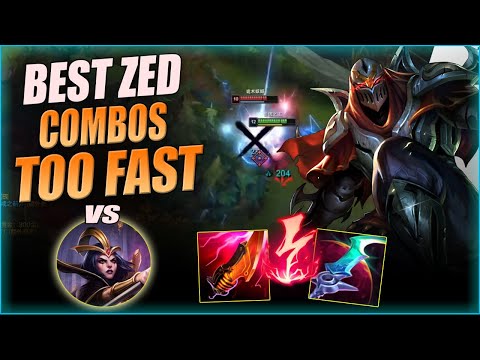 FANREN ZED - BEST ZED COMBOS IS TOO FAST | ZED VS LEBLANC