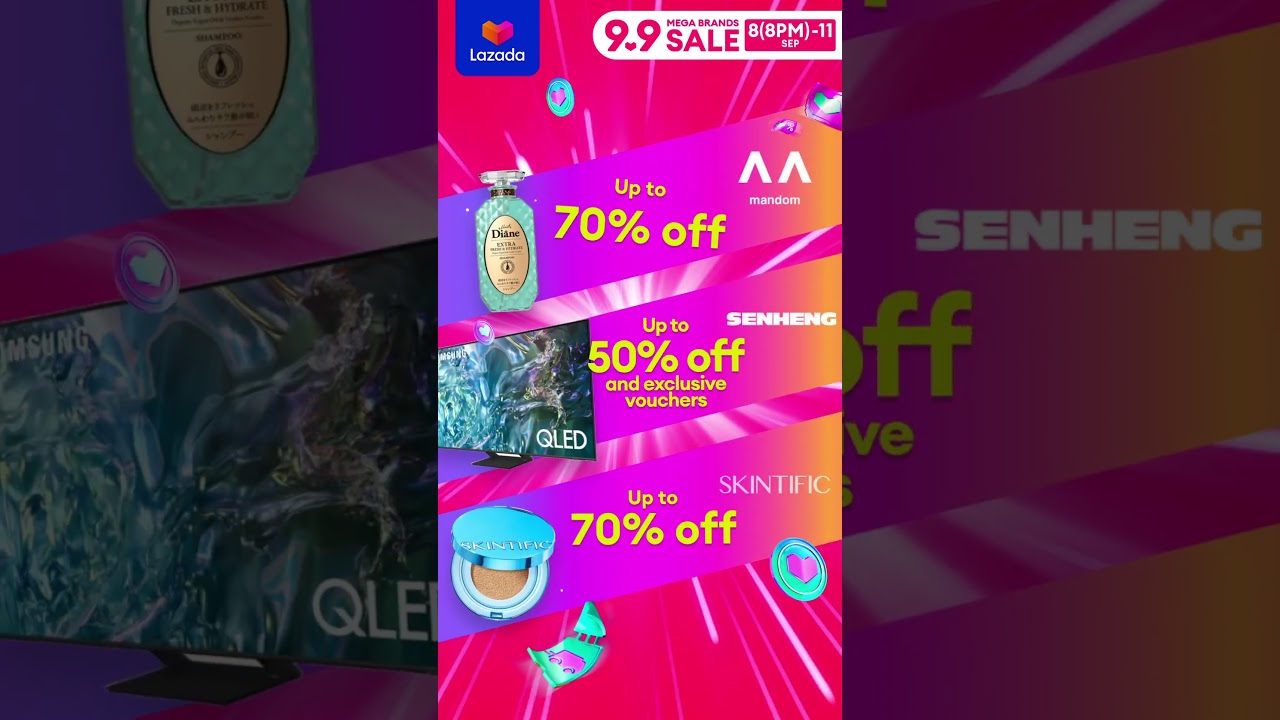 Tukar je jualan lagi baik! Tawaran terbaik jenama-jenama hebat menanti anda di 9.9 Jualan Lazada!