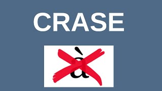 5 Casos Proibidos de Crase - Portugus para concursos