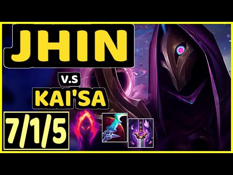 GUMAYUSI (JHIN) vs KAI'SA - 7/1/5 KDA BOTTOM ADC CHALLENGER GAMEPLAY - KR