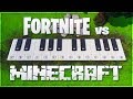 ♪ MINECRAFT MUSIC played on GIANT FORTNITE PIANO (C418 - Sweden) ♪