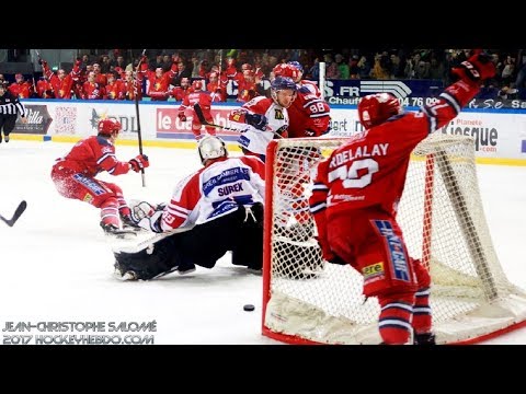 Kyle Hardy Slap Shot 1/4 FINALE COUPE MAGNUS 2018 Brûleurs de Loups Grenoble vs Scorpions Mulhouse