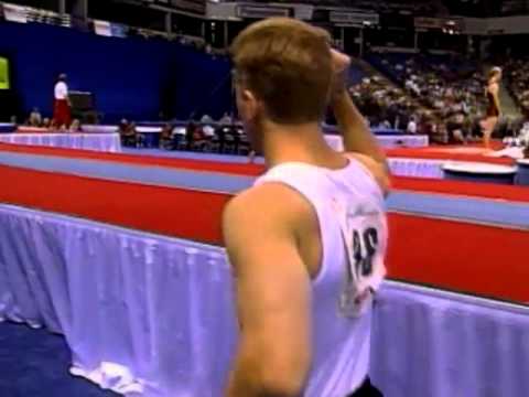 Guard Young - Vault - 1999 U.S Gymnastics Championships - Men