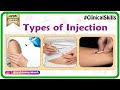 Types of injection : Sites  & Techniques - Intra muscular Intra dermal Subcutaneous