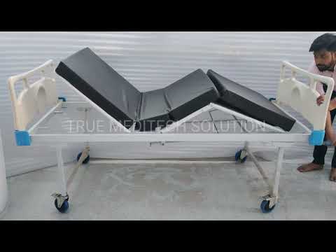 Manual fowler bed with abs panels for hospital, size/dimensi...