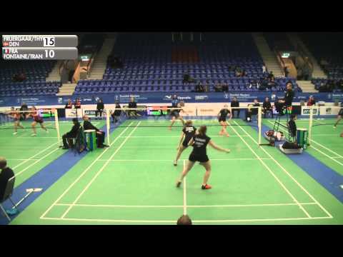 Badminton - Fruergaard / Thygesen vs Fontaine / Tran (WD, R16) - Swedish Masters 2016