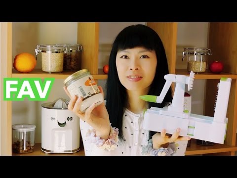 Avril 2016 [Mes 5 favoris♡] Cuisine saine, spiralizer, mixeur, presse-agrumes, huile de coco, bocaux Video