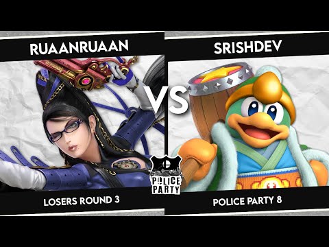 RuaanRuaan (Bayonetta) vs Srishdev (King Dedede) - Police Party #8 - Losers Quarter-Finals