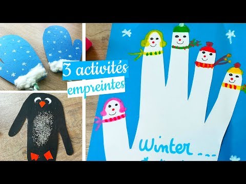 3 activités empreintes pour l'hiver