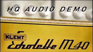 Video thumbnail for HQ Audio Demo Echolette M40 by mission control