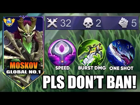 TOP GLOBAL MOSKOV 32 KILLS IN MYTHICAL RANKED GAME! REVAMPED MOSKOV IS ALMOST HERE!!!