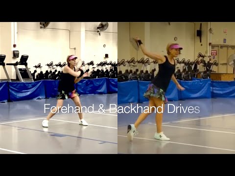 Forehand and Backhand Drives by Ann Carney