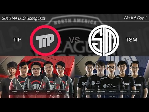 2016 NA LCS Spring Week 5 Day 1 [ Team Impulse vs TSM ] 160214