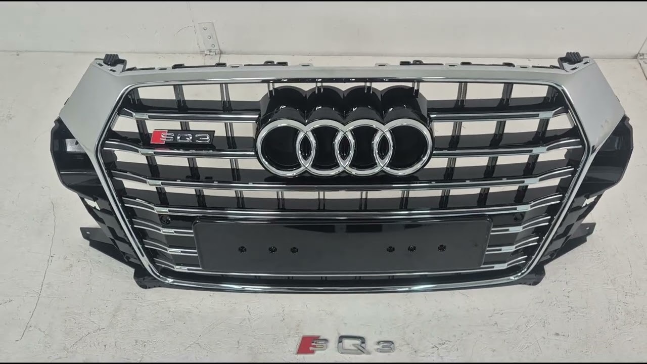 Audi Q3 2011-2019 Front Grille RSQ-Style (2015-2019, black with chrome) Video 1