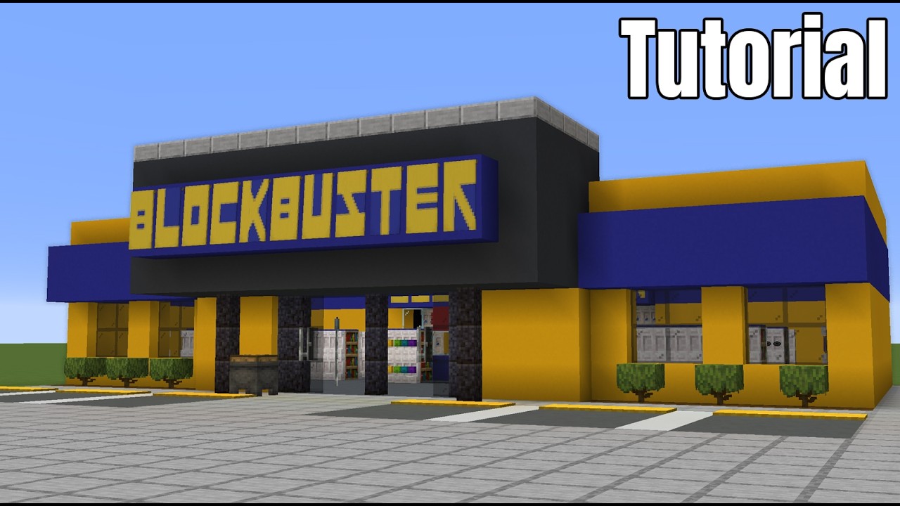 How to Build a Blockbuster Video Store In Minecraft - Minecraft Builders