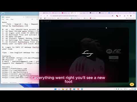 EAFC27 Auto Fill Search Buy Repeat Setup tutorial snipefilters for webapp #eafc27 #webapp #autobuyer