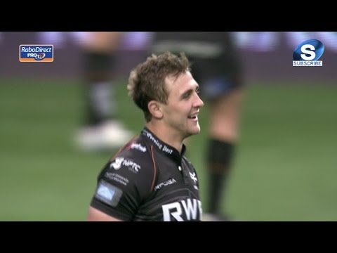 Ashley Beck Second Try Ospreys v Connacht 10th May 2014