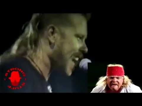 James (Metallica) Imitates AXL Rose (Guns 'N' Roses)