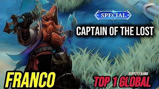 Download lagu Gameplay Franco 'CAPTAIN OF THE LOST' New Special Skin! [ Top 1 Global Franco ] Mobile Legends mp3