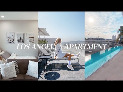 😰✨ MODERN APARTMENT TOUR (my studio in Hollywood, CA) Los Angeles apartment tours 💙🤍