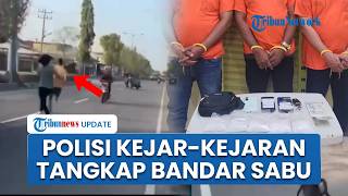 Detik-detik Polisi Kejar-kejaran dengan Bandar Sabu di Tebing Tinggi, Lari-larian di Tengah Jalan