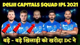 IPL 2021- Delhi Capitals ( DC ) Confirm Squad for IPL 2021 | Delhi Capitals Full Squad
