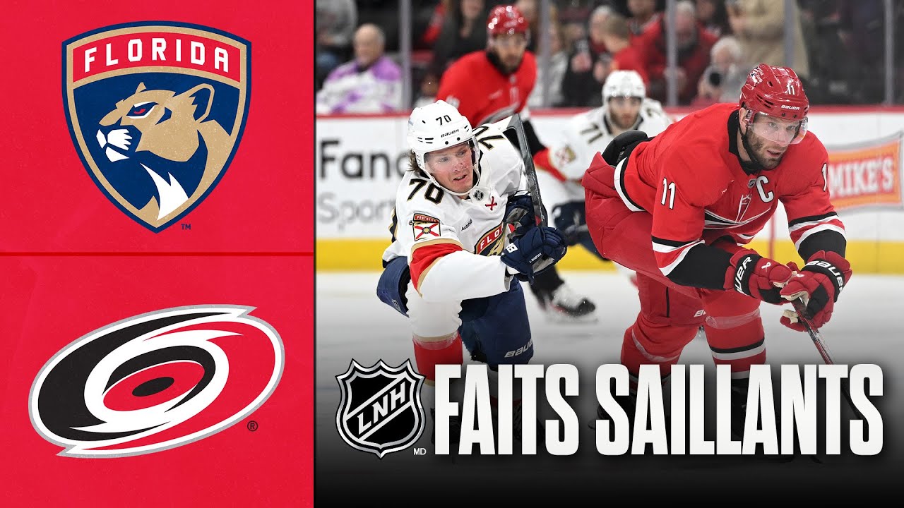 Panthers vs Hurricanes 16/01/26 | Faits saillants