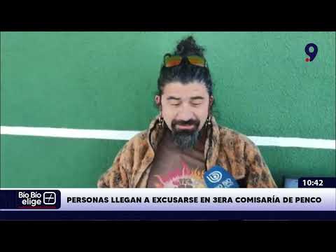 Personas llegan a excusarse en 3era comisaría de Penco