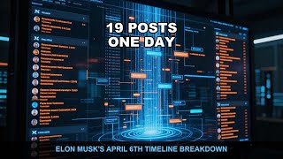 Elon Musk Posted 19 Times on April 6th — Here's Every Single One