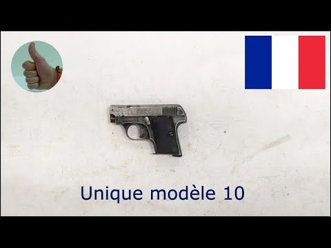 Unique modèle 10 (early model), 6,35 mm Browning (6,35x16 mmSR/.25 Auto)