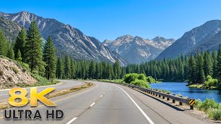 San Francisco to Reno - Sierra Nevada Mountain Scenic Drive 8K