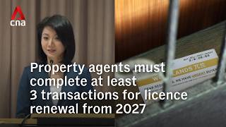 Property agents need to complete minimum number of transactions for licence renewal from 2027: CEA