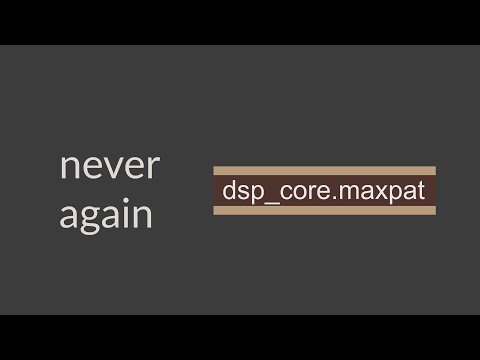 Projects, packages, and staying organized in Max MSP